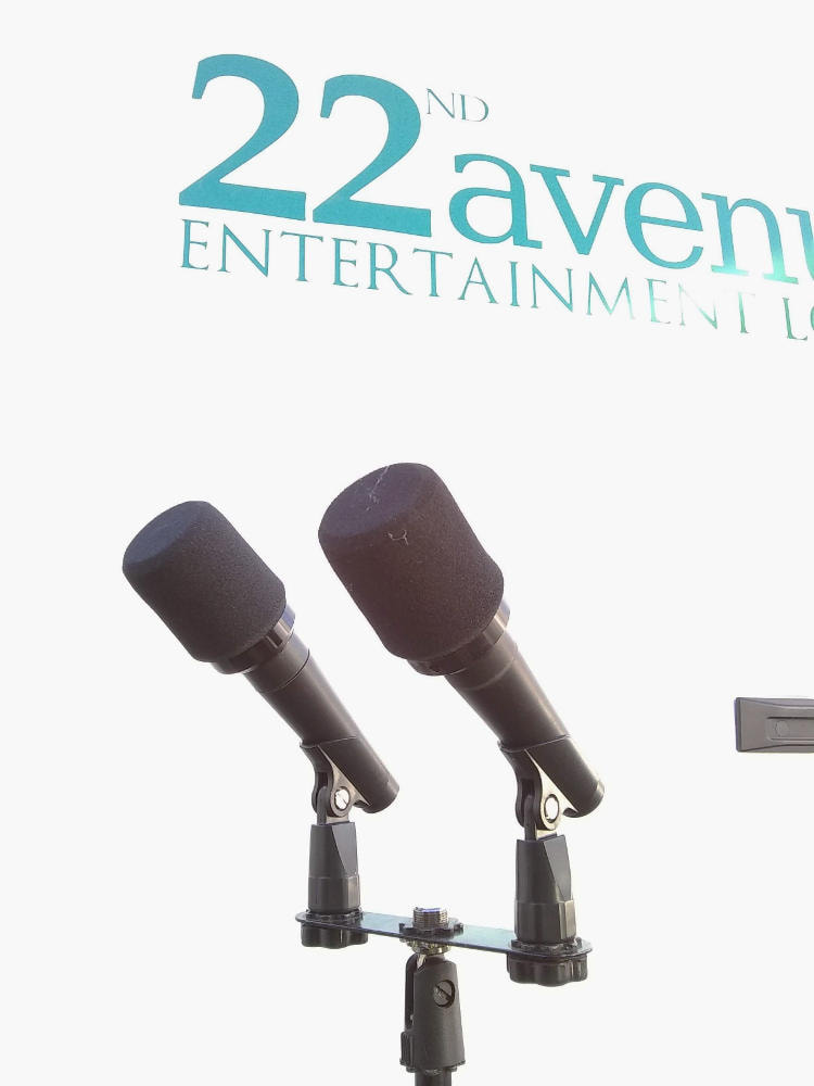 Presidential Look Microphones for Public Hearings Press and Events - Rent From 22nd Avenue Entertainment Logistics