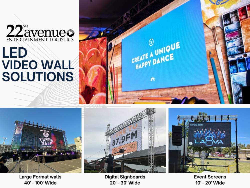 LED Video Walls for mobile stage