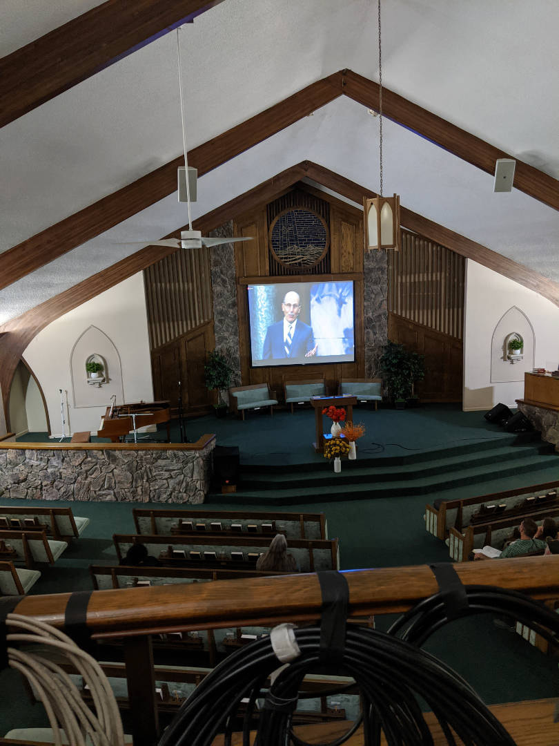 audiovisual installation for churches and houses of worship