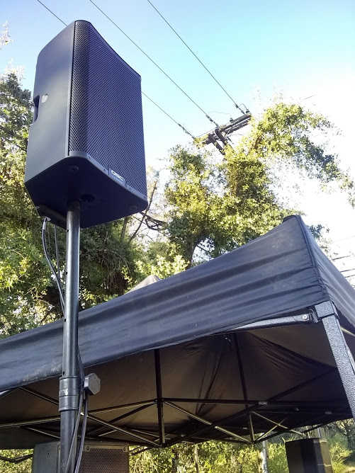 For live sound and outdoor events, often times we're recommending the QSC K10.2