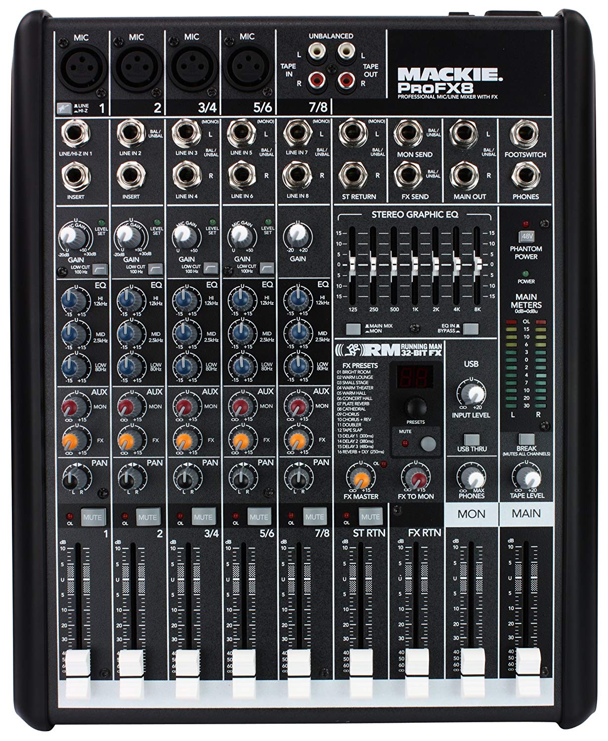 Mackie ProFX8v2 Mixer with USB and Effects
